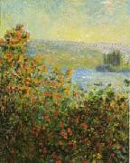 Claude Monet Flower Beds at Vetheuil china oil painting reproduction